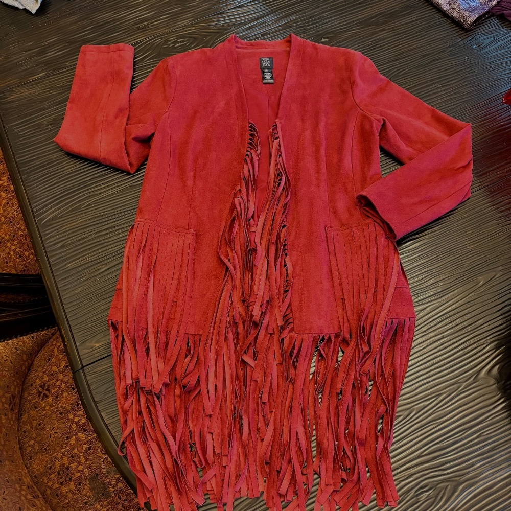 INC Faux Suede Jacket